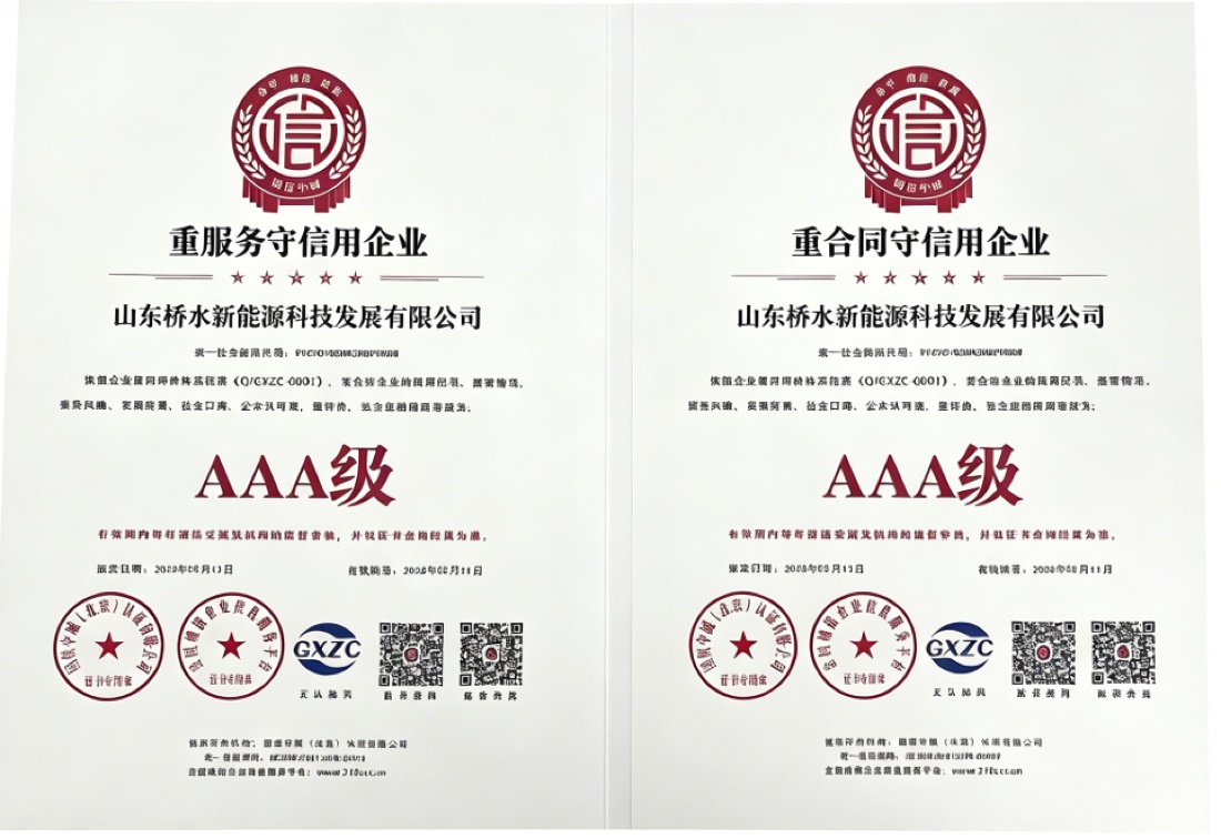 AAA级质量服务与守合同证书