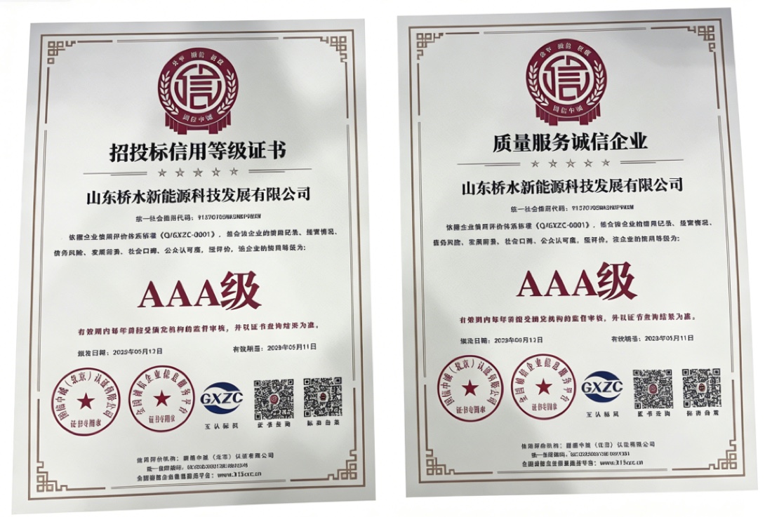 AAA级诚信供应商证书